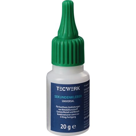 TECWERK Sekundenkleber Univ.20g NSF S4 farblos Flasche TECWERK