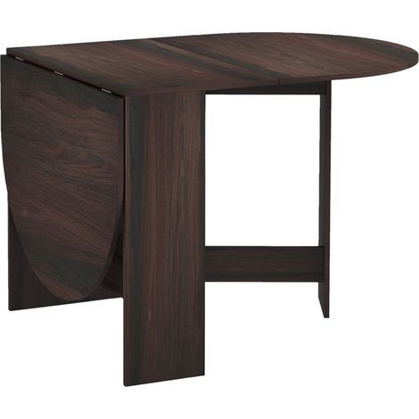 Felara Table pliante console gain de place bois marron (1/5)
