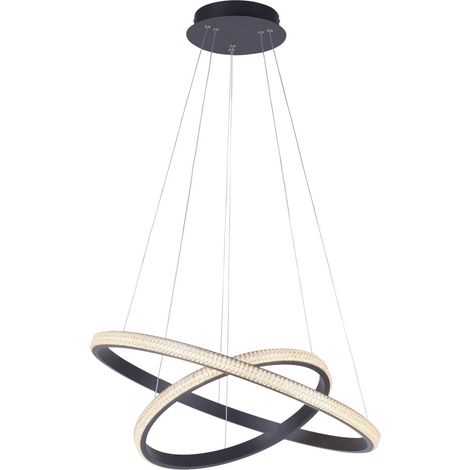 Lámpara colgante LED foco de techo de cristal SWITCH DIMMER lámpara colgante de anillo regulable en altura luces Direkt 15610-18 (1/5)