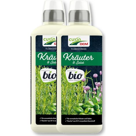 Cuxin Flüssigdünger Kräuterdünger Salatdünger 2x800 ml Gartendünger Beetdünger