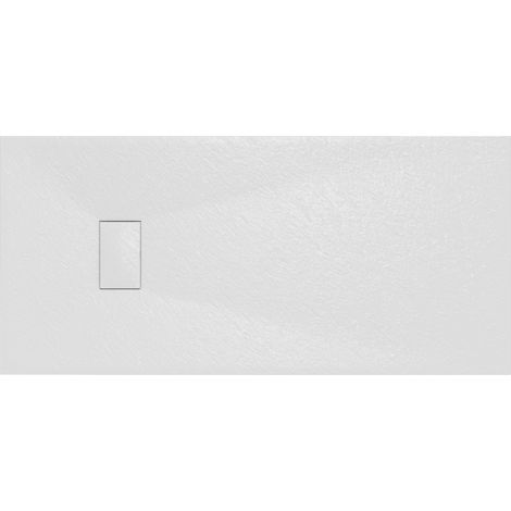Aquariss SMC Slate Effect Shower Enclosure Tray Base 70cm Wide and Length 150cm White