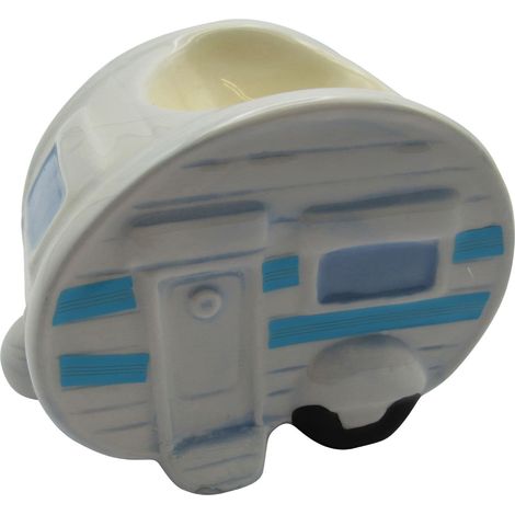Caravan Egg Cup Novelty (Ceramic Holder Boiled Quirky Stand Gift)