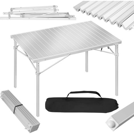 Woltu – Table de camping pliante en aluminium – 104 x 69 x 70 cm – Capacité de charge 60 kg – Antidérapante et résistante aux intempéries (1/5)