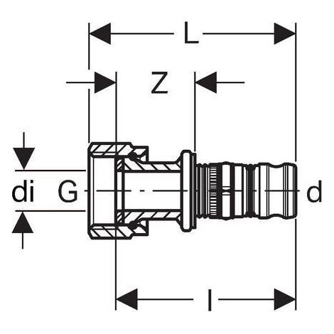 Geberit 607587005 Raccord Mepla à écrou tournant (1/2)
