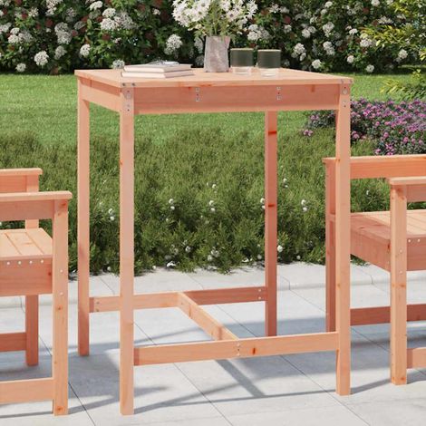 Mesa de jardín madera maciza Douglas 82,5x82,5x110 cm