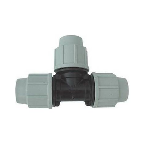 TEE A 90°  PLASSON PER TUBO POLIETILENE Misura: Diam. 40