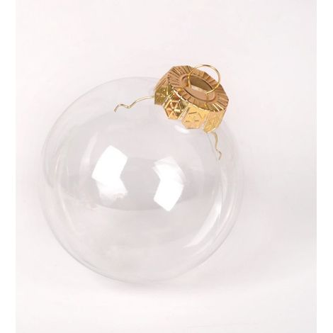 Couleur or Boule de Noel Transparente a Remplir,Lot de 16 Boules de Noël en Plastique Boule Sapin Noël Soi-Même en Acrylique 6 CM Sphere Plastique pour Boules de Noel Decoration Sapin Noel ou Mariage (1/5)