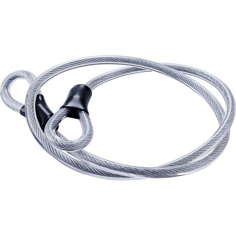 Câble de Sécurité Câble en Acier Tressé Câble de Verrouillage Flexible Verrou de Câble Vélo Antivol Cable d'acier Verrou de Chaîne de Sécurité de Vélo Câble à Double Nœud Pour Scooter Bicyclette (1/4)