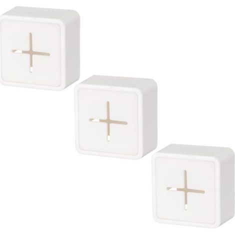 [JAMAIS UTILISÉ] Lot de 3 crochets adhésifs étanches en silicone serviettes de bain, sans perçage, pour salle de bain, cuisine, toilettes, maison, blanc (1/4)
