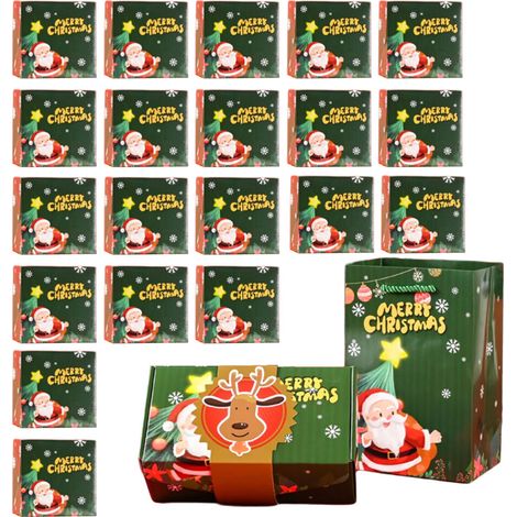 Contenedor de regalo navideño de papel sostenible para -20 °F