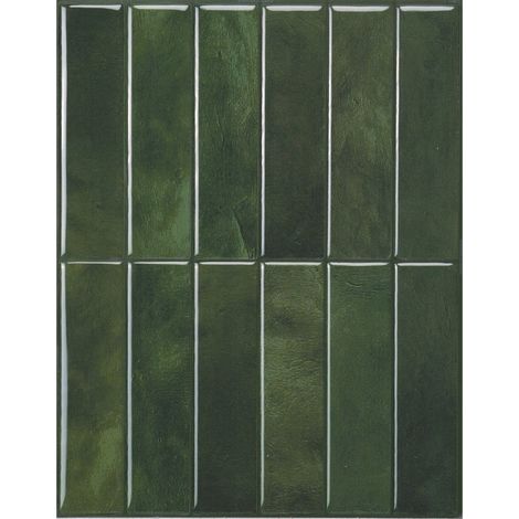 Selbstklebende Wandfliesen x4, 29,03x22,86cm - Smart Tiles Morocco Sefrou Klebefliesen 3D Fliesenaufkleber für Bad & Küche