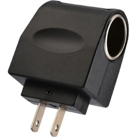 Adaptateur 110-220V AC vers 12V DC, convertisseur allume-cigare de voiture plug-and-play haute efficacité, prise standard américaine. (1/5)
