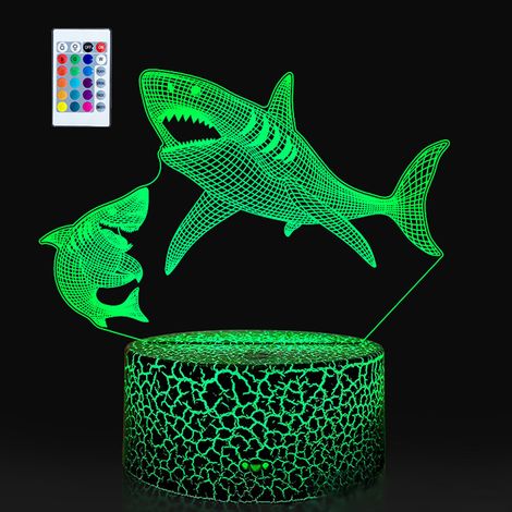 Lampe De Nuit LED - Avec Télécommande - En Acrylique - Pour Chambre D'enfant - Rechargeable Et Sur Secteur - 1 Pièce (1/5)