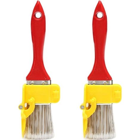 2-teiliges Set Professionelle Präzisionsschneide - Multifunktionspinsel und -bürste für Kanten, Wände und Haushalt