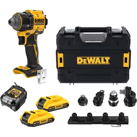 Perceuse visseuse à têtes multiples xr 18V 2ah li-ion brushless - DEWALT - DCD803D2T-QW (1/4)