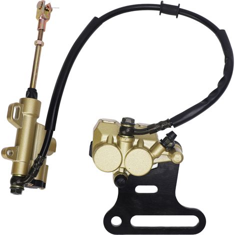 Kit pompa freno idraulico a disco posteriore, pinza freno per Pit Dirt Bike 50cc 70cc 90cc 110cc. (1/5)