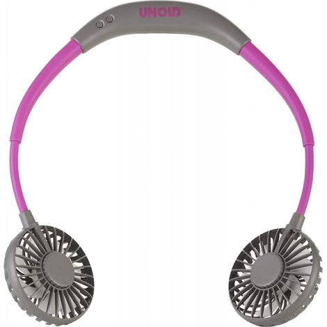Unold Breezy, Ventilator ,violett/grau, Nackenventilator