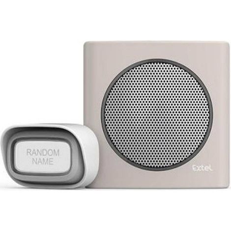 Carillon sans fil portée - DiBi Flash Soft Marron - Extel - 081739 (1/8)