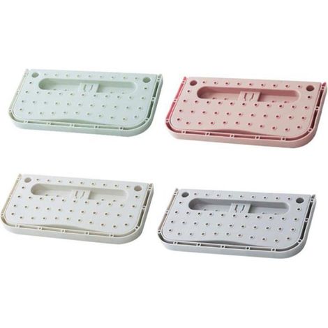 Range-Chaussures Muraux Pliables - Pour Pantoufles et Sneakers - Installation Sans Outil - Lot de 4 (1/5)