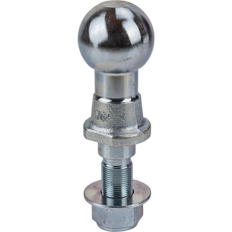 Dema – Rotule boule d'attelage agricole 50mm – Charge max 3500kg – En acier C45 – Écrou autobloquant et rondelle inclus
