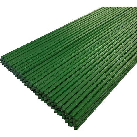Set of 80 Plastic Coated Metal Plant Support Sticks (80cm) (1/5)