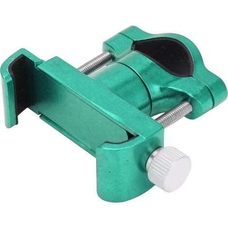 Support téléphone vélo aluminium robuste avec clé hexagonale pour vélos motos scooters vert (1/5)