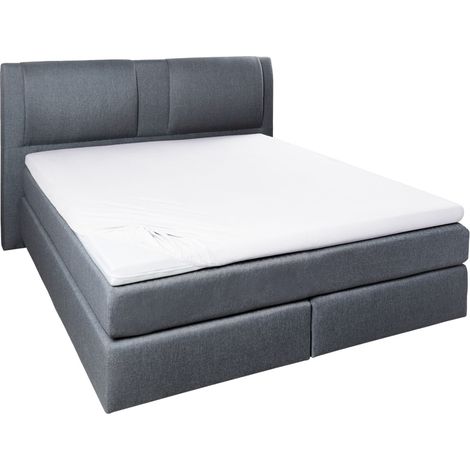 Vario Jersey-Spannbetttuch Elasthan für Topper weiß, 100 x 200 cm Spannbettlaken (1/5)
