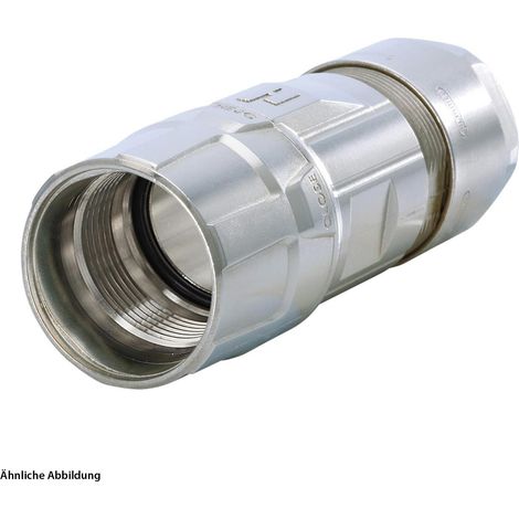 7556600000 HUMMEL M23 Puissance Connecteurs pour câbles droit Plage de serrage 11,0 mm - 17,0 mm Couleur argenté - 1 Stück