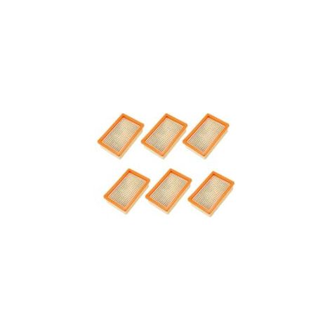 Confezione da 6 filtri per aspirapolvere Karcher MV4, MV5, MV6, WD4, WD5 e WD6 - Ricambi per filtro fegato