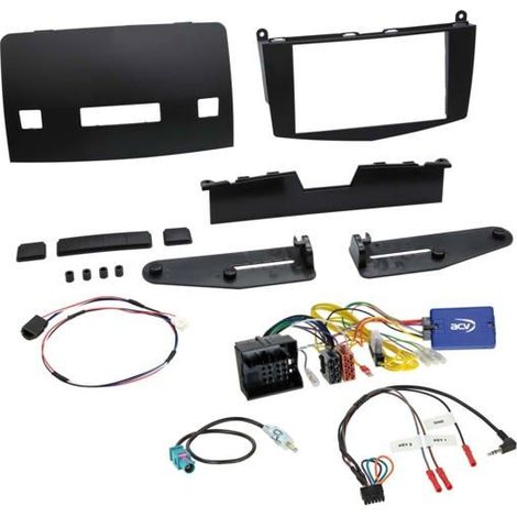 Kit 2-DIN - ACV - Classe C - Compatible Mercedes 09/2007-01/2011 - SWC (commande au volant) - Antenne