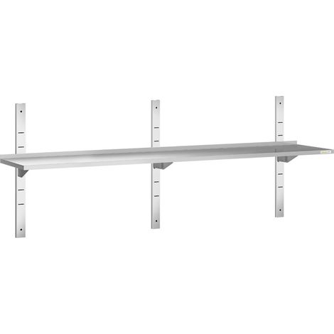 Etagère murale en inox 1800 x 300 mm PREMIUM - GOLDINOX (1/4)