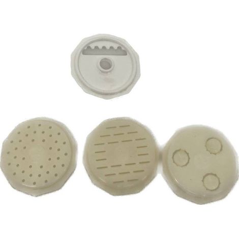 Rigamonti set 4 pz accessori acciaio inossidabile e polipropilene per tritacarne 125/126