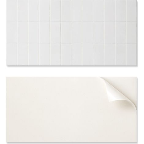 Juego de baldosas de vinilo para suelo, mosaico rectangular simple, 10x40x20 cm.
