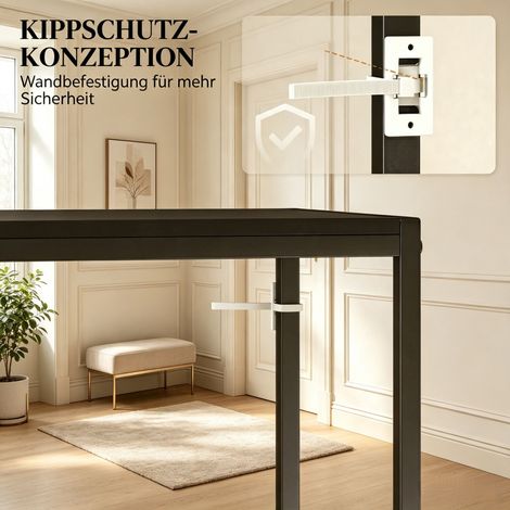 Console design 2 étages en métal, parfaite pour entrée, couloir ou séjour. (1/5)