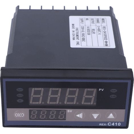 REX C410 Thermostat de régulateur de température numérique de sortie de contrôle de relais réglable AC220V (1/4)