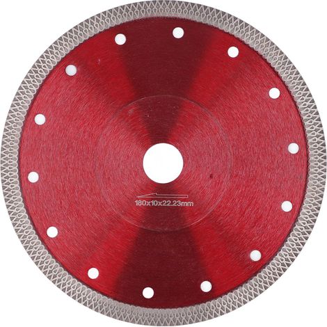 Ultradünnes Sägeblatt aus Manganlegierungsstahl 65, roter Diamant, scharf für Porzellan und Granit, 18 cm (7,1 Zoll) (1/5)
