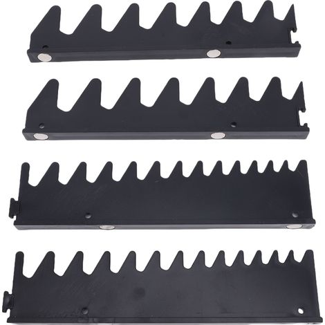 Jeu de rails de clé pour 20 outils, support organisateur magnétique en plastique, boîte à outils, accessoires noir (1/5)