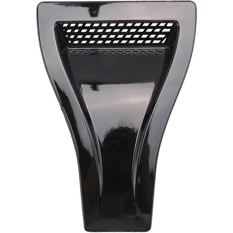 Rejillas de ventilación universales para capó, toma de aire, cubierta de entrada de aire, negro brillante, piezas de automóvil, ventilación delantera del automóvil