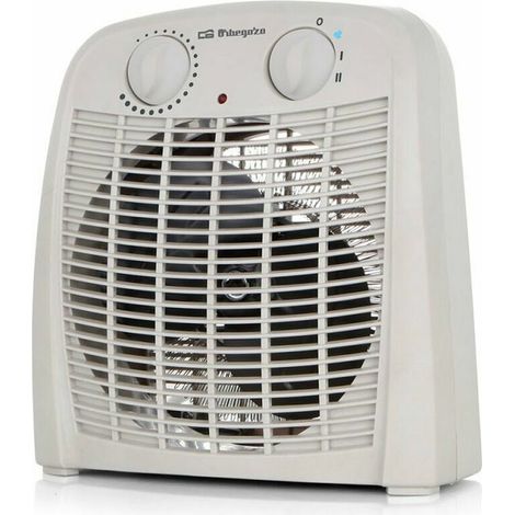 Orbegozo FH 7000, Calefactor eléctrico de 2000W con termostato regulable y sistema Fan Mode, Gris