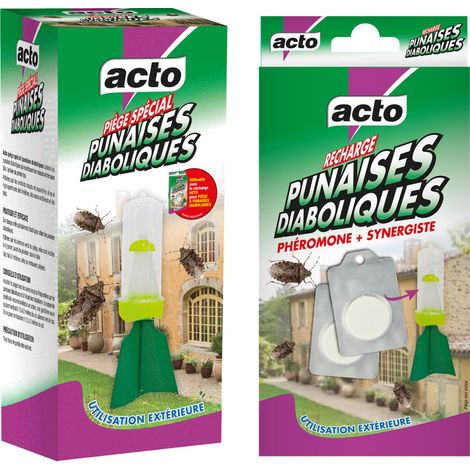 Pack Anti-Punaises Diaboliques : Piège + Recharge Phéromone Acto