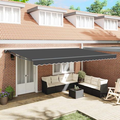 Estructura del Toldo Antracita 500 x 300 cm