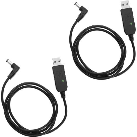 Câble de Chargeur USB pour Talkie-walkie Interphone Cordon de Chargement USB Câble d'alimentation pour Talkie-walkie Compatible avec UV-5R UV-82 UV-9R Plus (1/5)