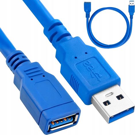Cavo USB 1.5m Blu (300) GABA (1/5)