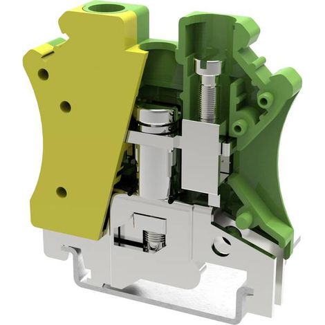Degson PC6-PE-01P-1Y-00AH-1 Morsetto per cavo di terra 8.2 mm A vite Giallo, Verde 1 pz.