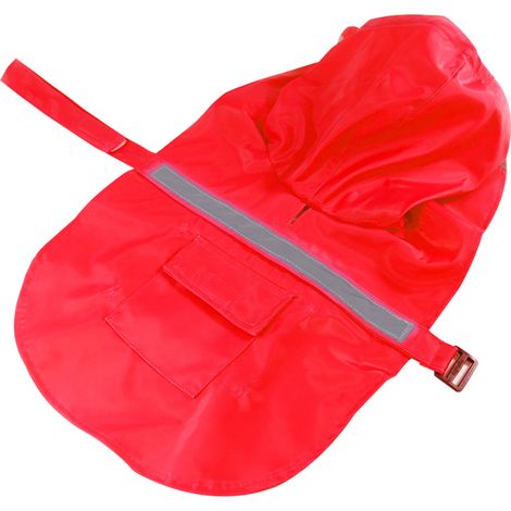 Manteau De Pluie Pour Chien - Imperméable Et Respirant - Bandes Réfléchissantes - Sangles Ajustables - Taille Unique (1/5)
