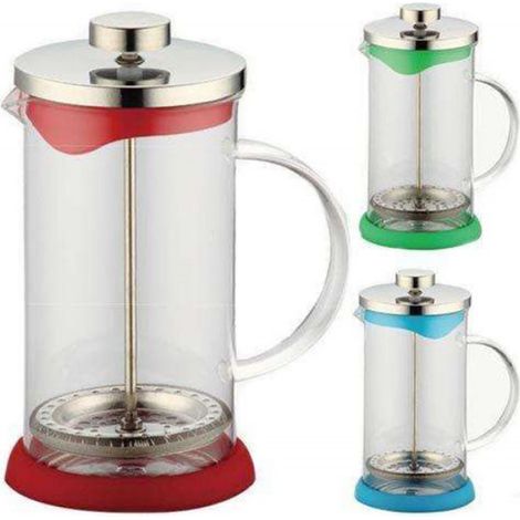 Presse À Piston - Cafetière À Piston 600 Ml - Pour Café Thé Infusions Et Mousse De Lait - Verre Borosilicaté Et Acier Inoxydable - 1 Pièce (1/5)