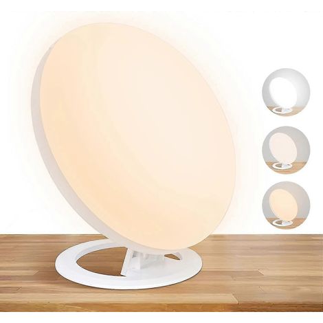 Lichttherapielampe, UV-frei, 10000–38600 Lux Tageslichtlampe, LED-Therapielampe, 3 Farbtemperaturen, 10 einstellbare 90°-Neigungswinkel