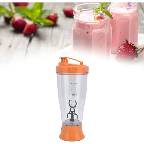 Elektrischer Mixbecher für Kaffee und Milchshakes, einfaches Geschenk, Weihnachtsgeschenk, elektrischer Mixbecher, leuchtend orange (1/5)