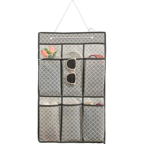 Sac de rangement suspendu pour porte,pour sous-vêtements et culottes, sac de rangement multifonctionnel[6 compartiments]