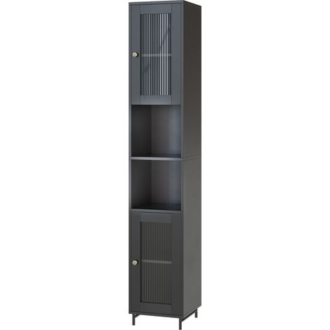 Meuble salle de bain Malte, Gris, 30x171.5cm, Vicco (1/5)